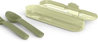 SuavinexGo Natural Cutlery Set posate 12 m+ Green 3 pz