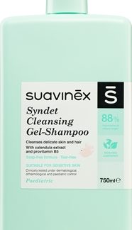 SuavinexSyndet Cleansing Gel-Shampoo shampoo per bambini 2 in 1 0 m+ 750 ml