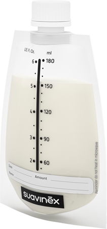 SuavinexZero Zero Breast Milk Bags sacchetti per conservare il latte materno 20x180 ml