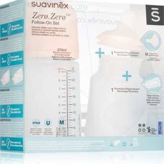 SuavinexZero Zero Follow-On Set confezione regalo per bebè M Medium Flow 3 m+