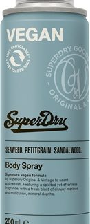 SuperdrySeaweed. Petitgrain. Sandalwood. spray corpo per uomo 200 ml