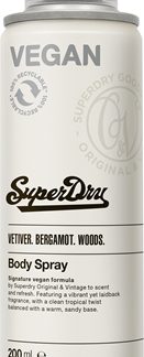 SuperdryVetiver. Bergamot. Woods. spray corpo per uomo 200 ml