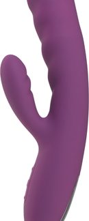 SvakomAvery Powerful Thrusting vibratore con stimolatore clitorideo Lilac 19.5 cm