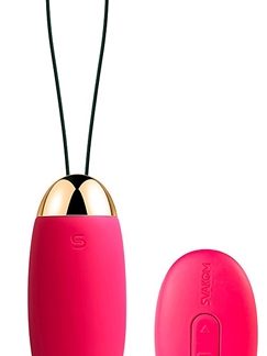 SvakomElva Pink Uovo vibrante Pink 18 cm