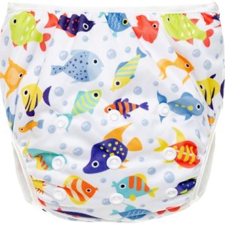 T-TOMIDiaper Swimwear Blue Fish pannolini a costume lavabili 5 - 15 kg 1 pz