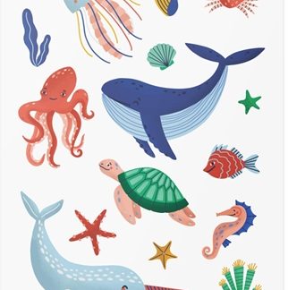 TATTonMeTemporary Tattoos Ocean tatuaggio per bambini waterproof 3 y+ 1 pz