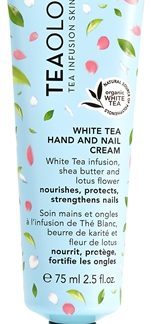 TeaologyWhite Tea Hand and Nail Cream crema idratante per mani e unghie 75 ml