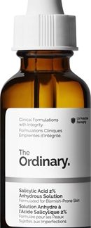 The OrdinarySalicylic Acid 2% Anhydrous Solution siero viso per un tono uniforme della pelle30 ml