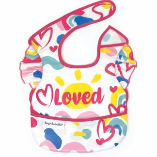 Tiny TwinkleMess-proof Apron Bib Painted Heart grembiule con bavaglino 1 pz