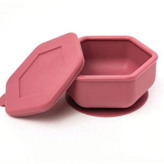 Tiny TwinkleSilicone Bowl ciotola Burgundy 4m+ 1 pz