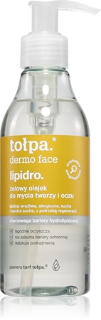 TołpaDermo Face Lipidro gel detergente per pelli sensibili e secche195 ml
