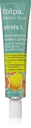 TołpaDermo Face T-Zone maschera scrub con enzimi di argilla40 ml