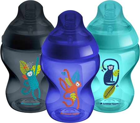 Tommee TippeeCloser To Nature Anti-colic Jungle biberon Slow Flow Blue 0m+ 3x260 ml
