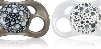 TwistshakeOrthodontic 6m+ ciuccio Black+White 2 pz