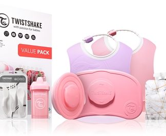 TwistshakeTableware Set for Girl set posate per bambini Pink