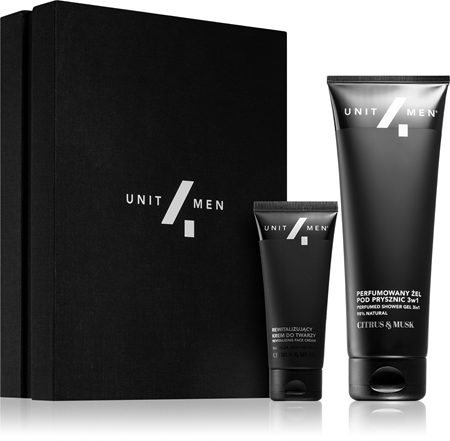 Unit4MenRevitalizing set Citrus & Musk confezione regalo per viso, corpo e capelli per uomo