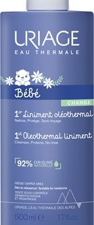 UriageBébé 1st Oleothermal Liniment crema detergente delicata per bambini zona pannolino 500 ml