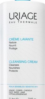 UriageHygiène Cleansing Cream crema detergente nutriente per corpo e viso 1000 ml