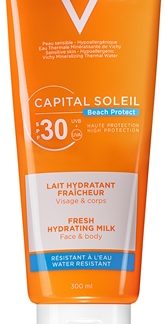 VichyCapital Soleil Beach Protect latte protettivo idratante per viso e corpo SPF 30 300 ml