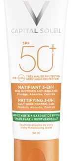 VichyCapital Soleil Mattifying 3-in-1 crema protettiva opacizzante viso SPF 50+50 ml
