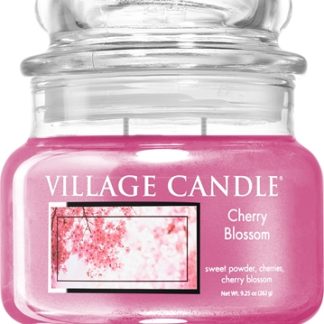 Village CandleCherry Blossom candela profumata (Glass Lid) 262 g