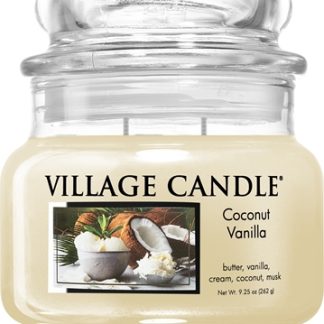 Village CandleCoconut Vanilla candela profumata (Glass Lid) 262 g