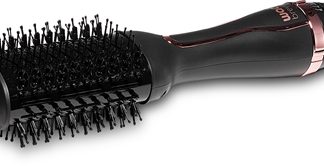 WadBravis Oval Hair Brush Dryer phon arricciacapelli Black/Rose Gold 1 pz