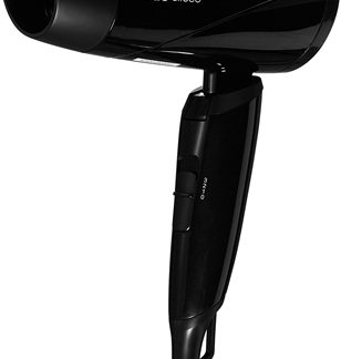 WadClicco Mini Hair Dryer phon per capelli da viaggio Black 1 pz