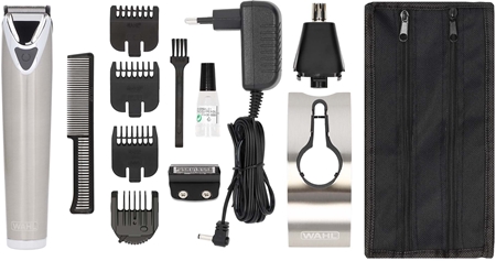 WahlStainless Steel Lithium Ion+ trimmer per il corpo 1 pz
