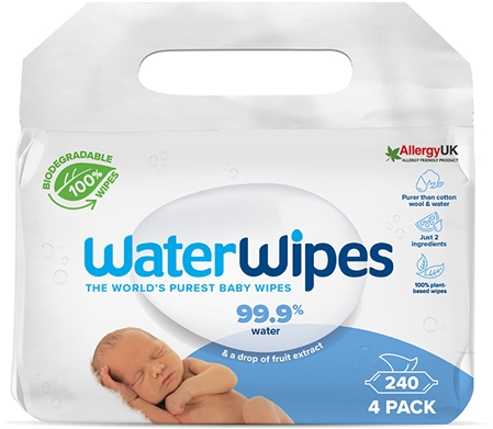 Water WipesBaby Wipes 4 Pack salviette umidificate per bambini 4x60 pz