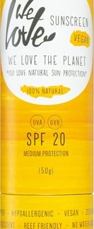 We Love The PlanetYou Love Natural Sun Protection crema abbronzante in stick SPF 20naturale 50 g