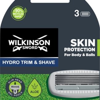 Wilkinson SwordHydro Trim and Shave Skin Protection For Body and Balls testina di ricambio 3 pz