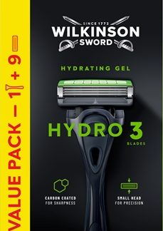 Wilkinson SwordHydro3 Skin Protection rasoio + testina di ricambio 1 pz