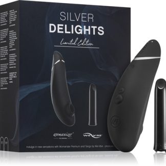 WomanizerSilver Delights Collection stimolatore e vibratore 2 pz