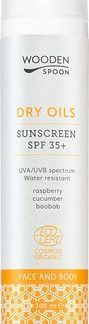 WoodenSpoonDry Oils latte abbronzante per viso e corpo SPF 35 100 ml