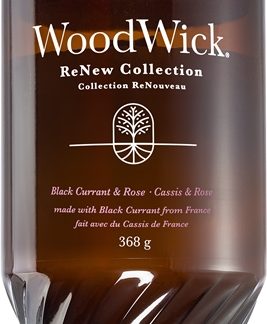 WoodwickBlack Currant & Rose candela profumata 368 g