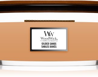 WoodwickGilded Sands candela profumata con stoppino in legno (hearthwick) 453 g