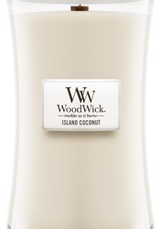 WoodwickIsland Coconut candela profumata con stoppino in legno 609.5 g