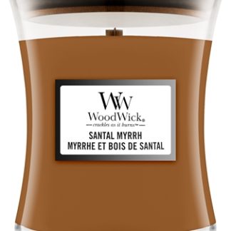 WoodwickSantal Myrrh candela profumata 275 g