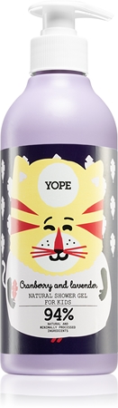 YopeCranberry & Lavender gel doccia idratante intenso per bambini 400 ml