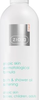 Ziaja MedAtopic Dermatitis Care olio bagno e doccia per la pelle atopica di bambini e adulti 270 ml