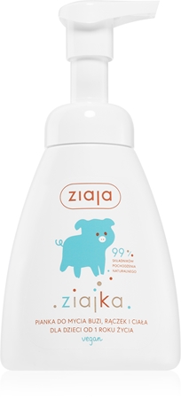 ZiajaZiajka mousse detergente per viso e corpo per bambini 250 ml
