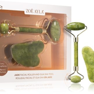 Zoë AylaJade Facial Roller And Gua Sha Tool confezione regalo per il viso1 pz