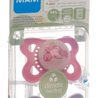 MAM Night Nuggi Pure Silikon 0-6 Monate 2 Stk