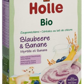 Holle Milchbrei aus Ziegenmilch Blaubeere und Banane Bio 200 g