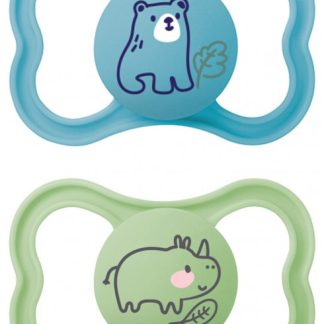 MAM Air Nuggi 6-16 Monate blue/green 2 Stk