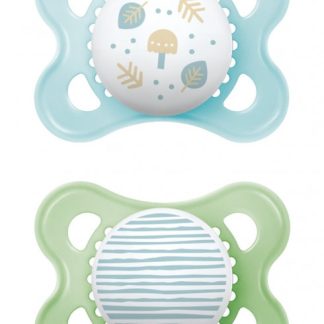 MAM Original Nuggi 0-6 Monate blue/green 2 Stk