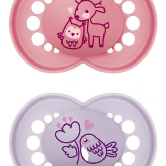 MAM Original Nuggi 6-16 Monate pink/purple 2 Stk