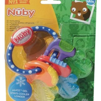Nuby Beissring Schlüssel mit Eisgel