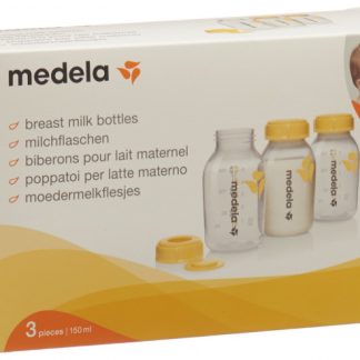Medela Milchflasche 150ml inklusiv Deckel mit Einlage 3 Stk
